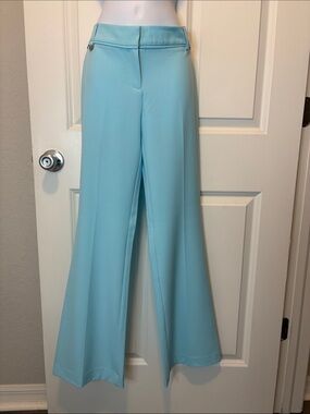 New York & Company NWT Light Blue Wide-Leg Women's Dress Pants, Size 6